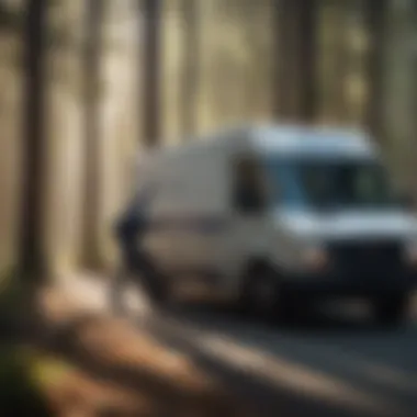 Postal Service Employee ensuring accurate deliveries
