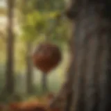A detailed look at an acorn tree
