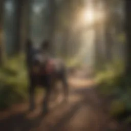 Illustration depicting ADA guidelines for service animals