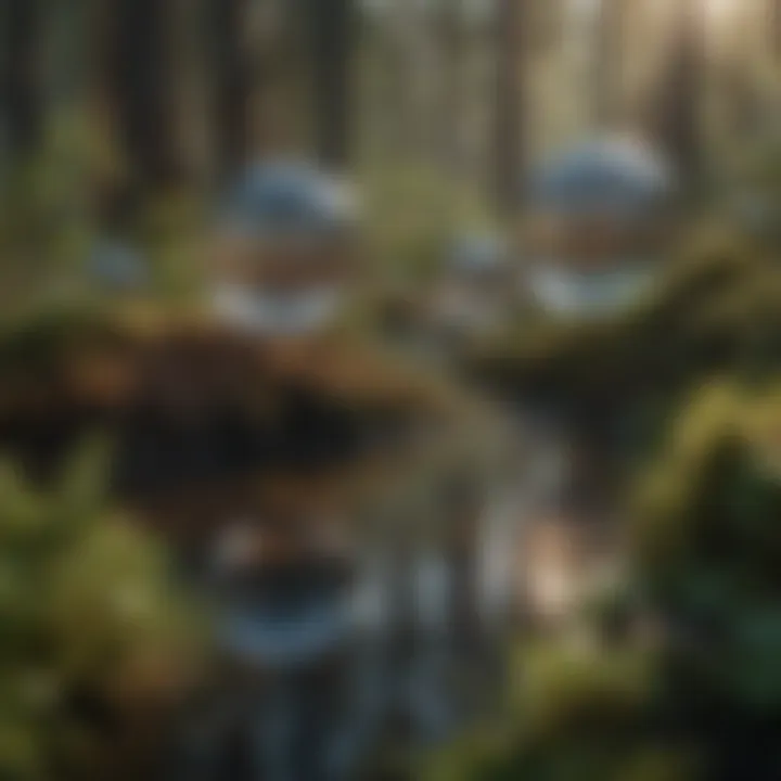 Advanced Carbon Capture and Storage Technology Abstract visualization of carbon molecules being captured and stored