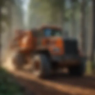 Advanced Logging Equipment in Action