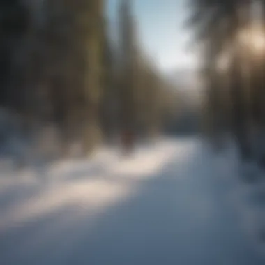 Adventurous skiing experience on Lutsen Mountains Ski Hill Road