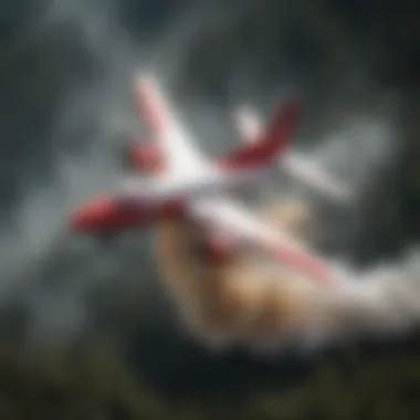 Majestic Maneuvers: Aerial Firefighting Air Tanker Soaring High Aerial Firefighting Air Tanker in Flight
