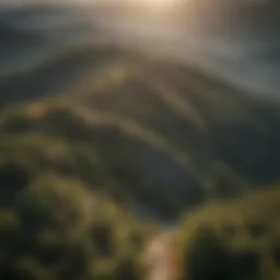 Aerial view of Roan Mountain