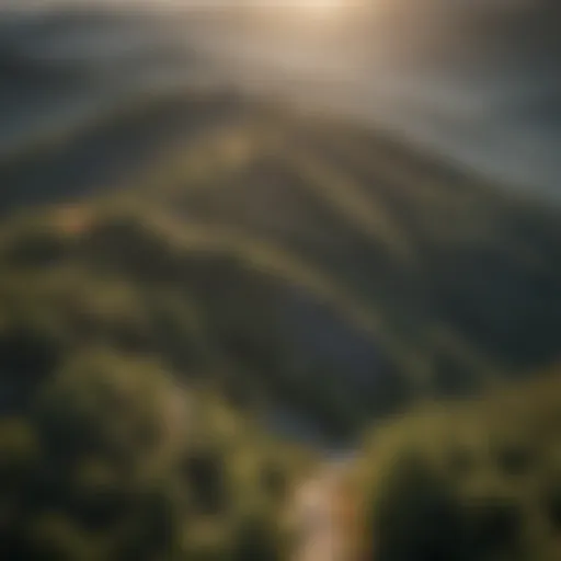 Aerial view of Roan Mountain