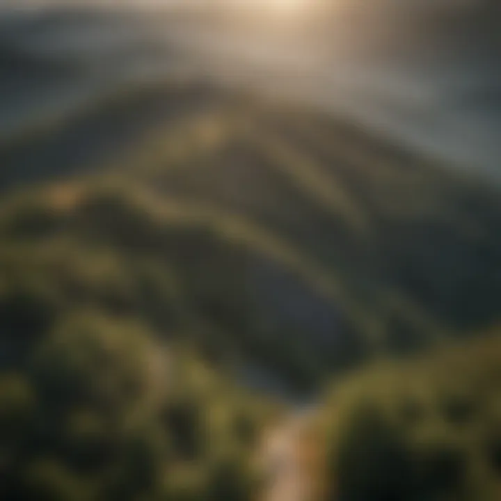Aerial view of Roan Mountain