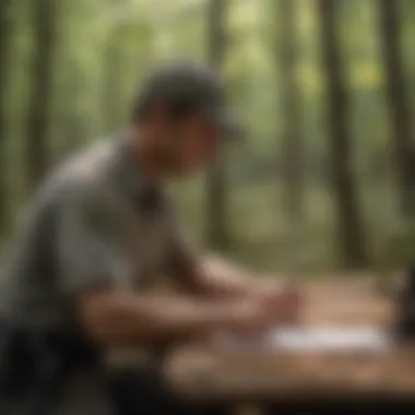 Wildlife Conservation Officer Verifying Hunting License Alabama Wildlife Conservation Officer Checking License