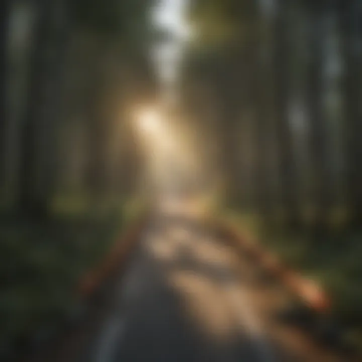 Illustration depicting alternative routes during road closures