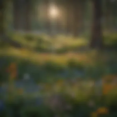 Vibrant Wildflower Carpet in American Forest