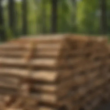 Diverse applications of white oak lumber in various construction projects.