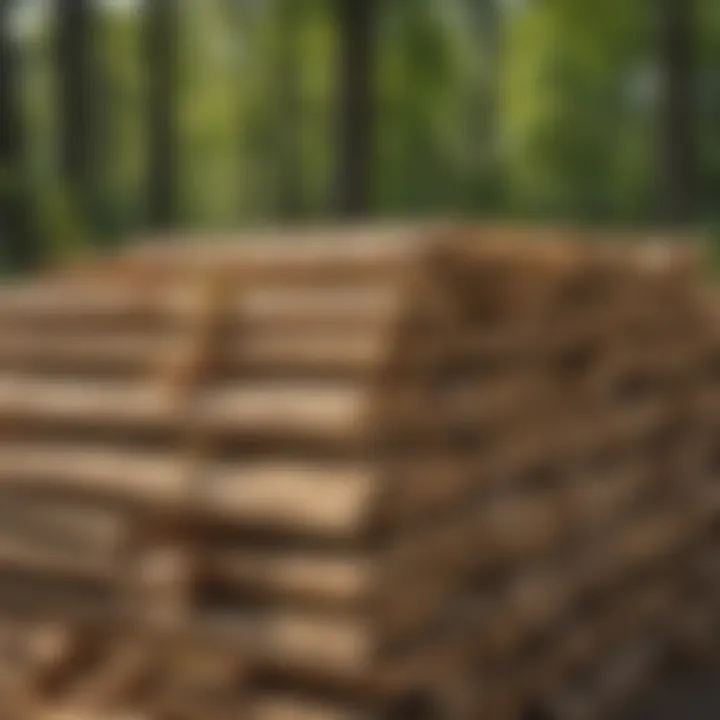 Diverse applications of white oak lumber in various construction projects.