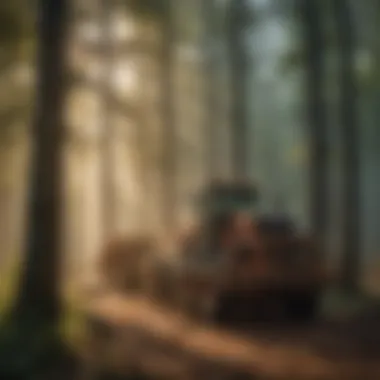 Infographic illustrating the sustainability practices related to white oak lumber harvesting.