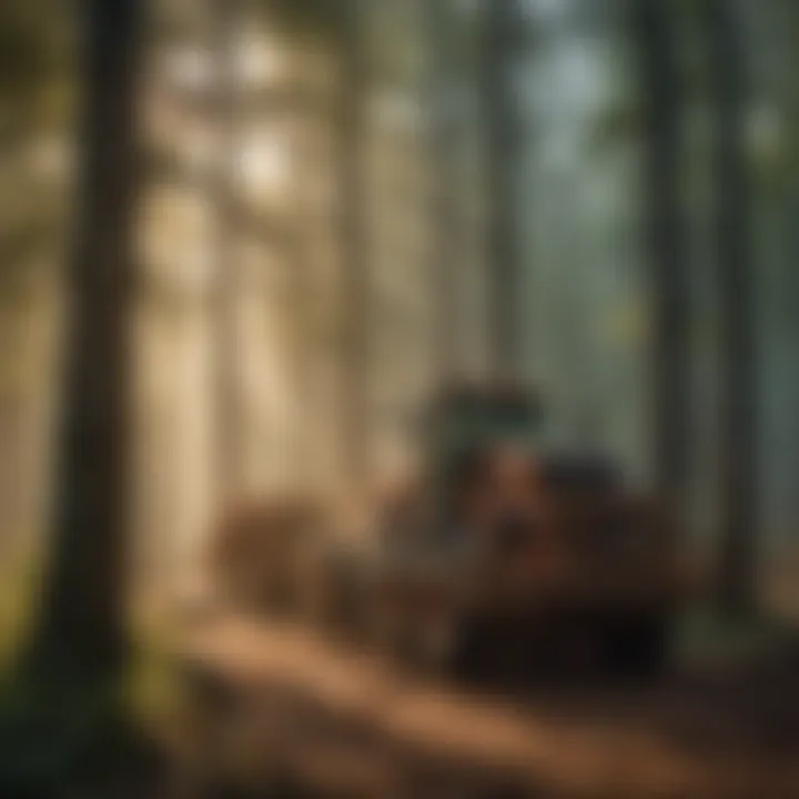Infographic illustrating the sustainability practices related to white oak lumber harvesting.