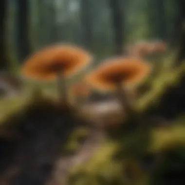 Fungal Spores in Anthracnose Leaf Blight Fungal spores causing anthracnose leaf blight