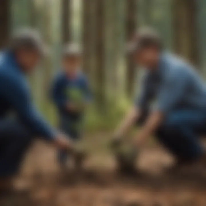 A community event focused on tree planting