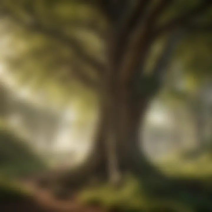 Infographic illustrating the environmental benefits of trees