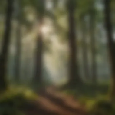 A vibrant forest showcasing the importance of tree conservation