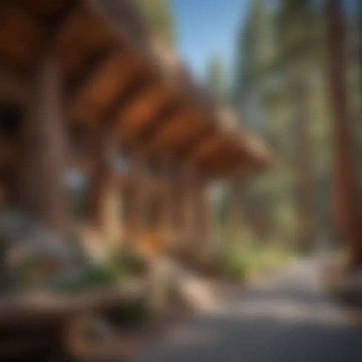 Architectural Marvel Intricate details of the architectural design at Kings Canyon National Park Visitor Center