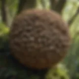 Architectural marvel of a wasp nest