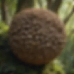 Architectural marvel of a wasp nest