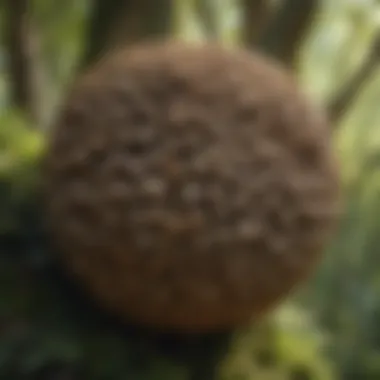 Architectural marvel of a wasp nest