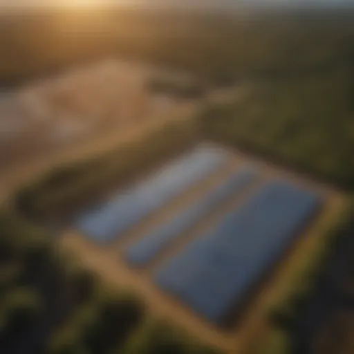 Aerial view of Arkansas Valley Electric Cooperative's solar farm