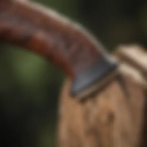 Artisan Crafted Handle Detail Artisan Crafted Handle Detail of Garrett Wade Forest Axe