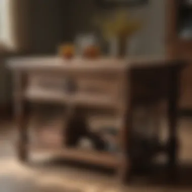 Skillful artisan crafting handmade wooden furniture