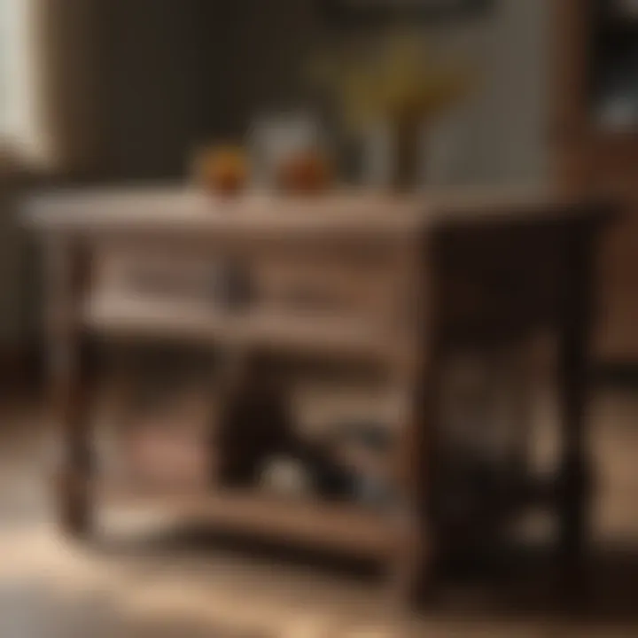 Skillful artisan crafting handmade wooden furniture