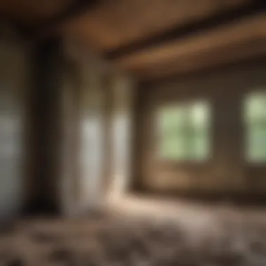 Vintage Asbestos Insulation Asbestos-containing insulation in old building