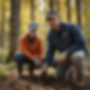 Community members engaging in tree planting activities