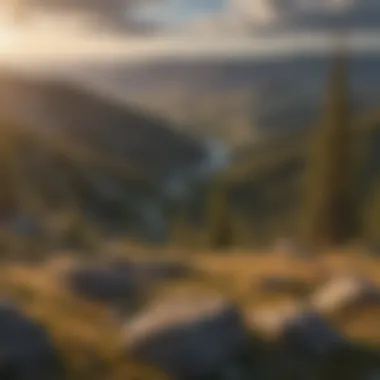 Idaho's Vast Landscape from Bald Mountain Panoramic view of the Idaho landscape from Bald Mountain