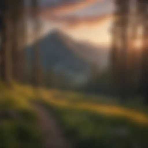 Bald Mountain at Dusk Scenic view of Bald Mountain during sunset