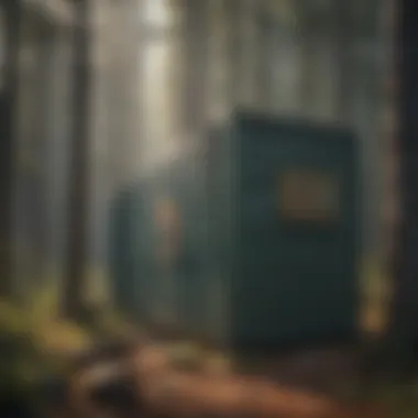 Fortified Defense Bear-Proof Storage Container in Forest Setting