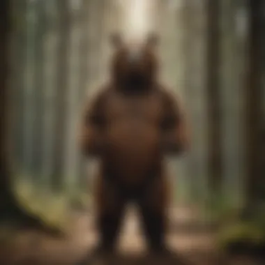 Bear Suit Performer in Theatrical Setting