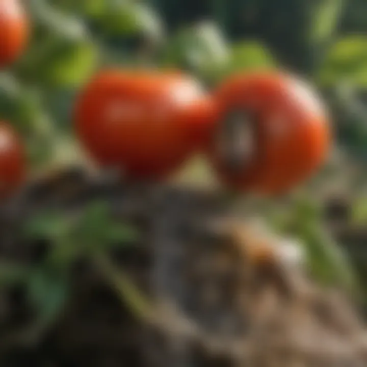 Nature's Pollination Partners: Bees and Tomatoes Bee pollinating tomato flowers