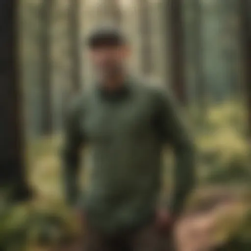 Lightweight long-sleeve shirt designed for outdoor protection against ticks.