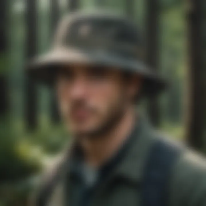 Protective hat with a mesh fabric to keep ticks at bay during outdoor excursions.