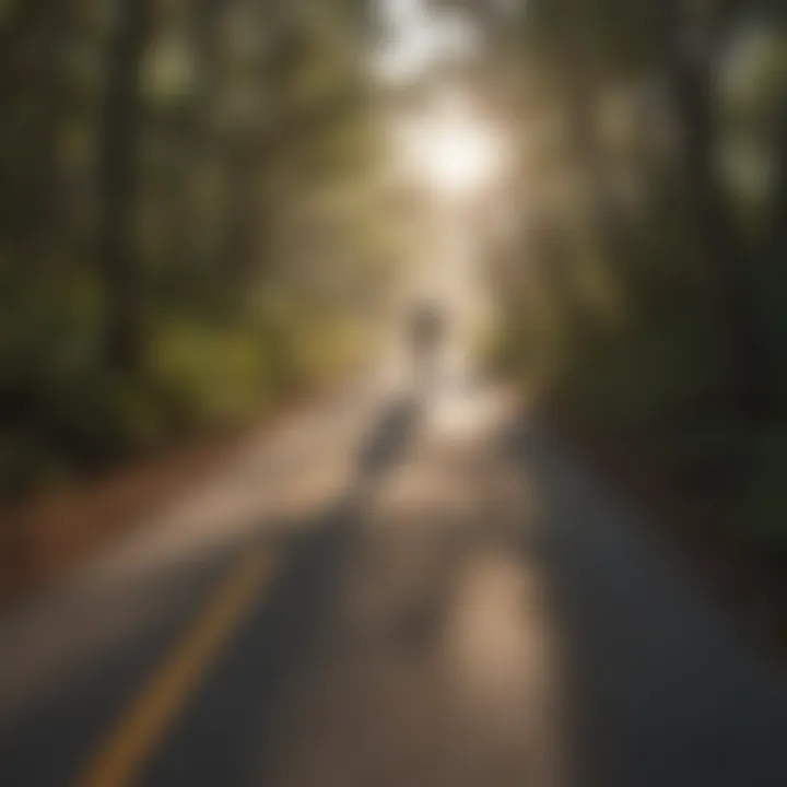 Bicyclist enjoying a coastal trail in Florida
