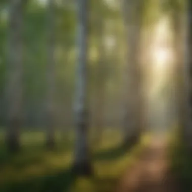 Enigmatic Presence of Birch Trees Birch Trees in Ohio's Forest