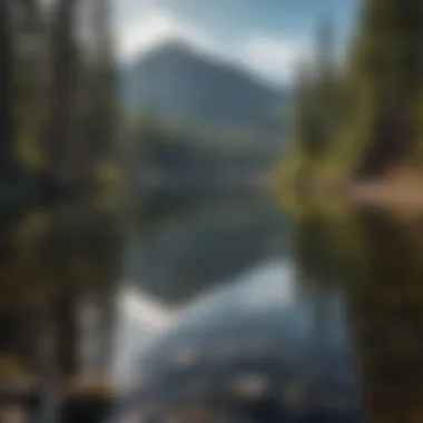 Alpine Lake at the Base of Black Butte Crystal clear alpine lake nestled at the base of Black Butte
