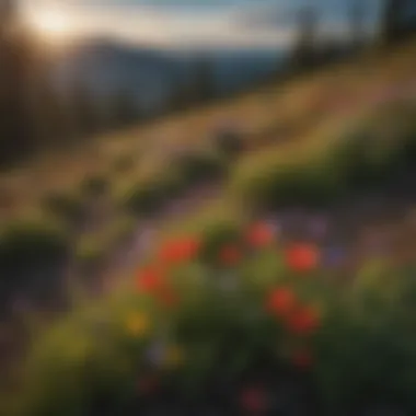 Colorful Wildflowers on Black Butte Vibrant wildflowers blooming on the slopes of Black Butte
