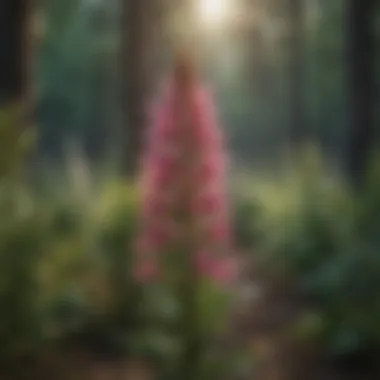 A visual representation of the ecological roles played by the Blazing Star Flower in its ecosystem.