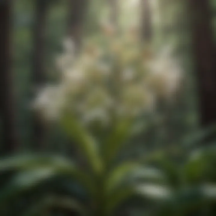 Botanical elegance of blooming milkweed