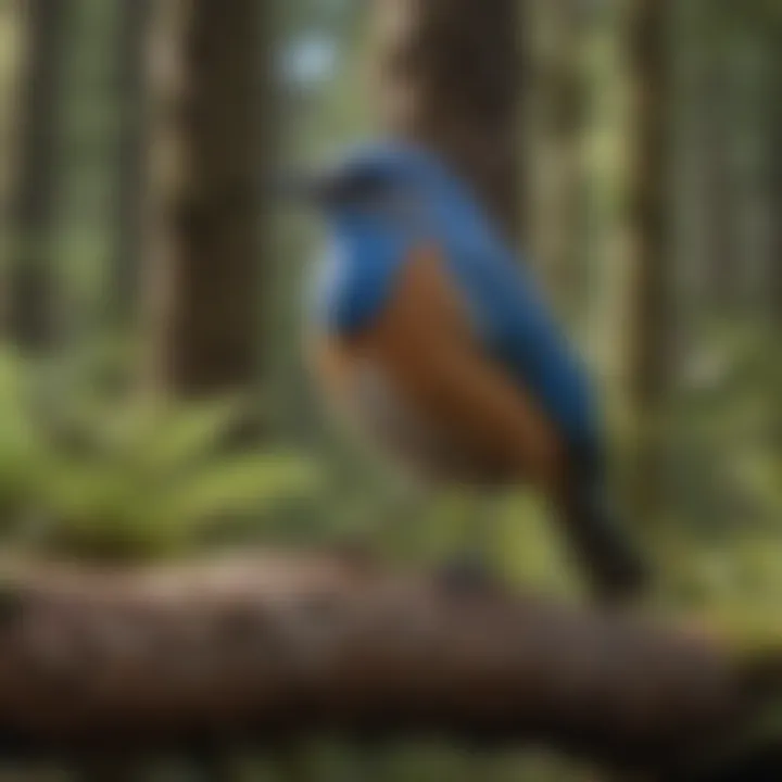 Blue Bird Species Diversity in American Forests