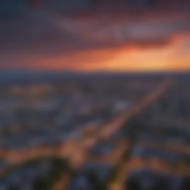 Boise skyline in the evening