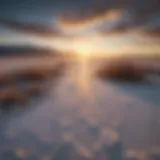 Dawn's Radiance Over Bonneville Salt Flats Bonneville Salt Flats landscape at dawn
