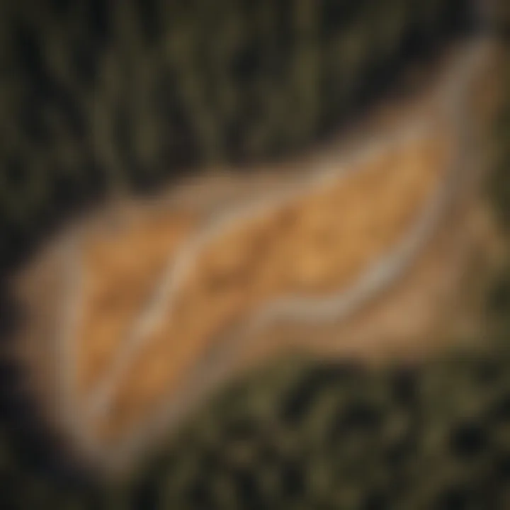 Map highlighting boondocking locations in Yellowstone