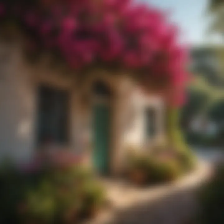 Bougainvillea thriving in sunlight