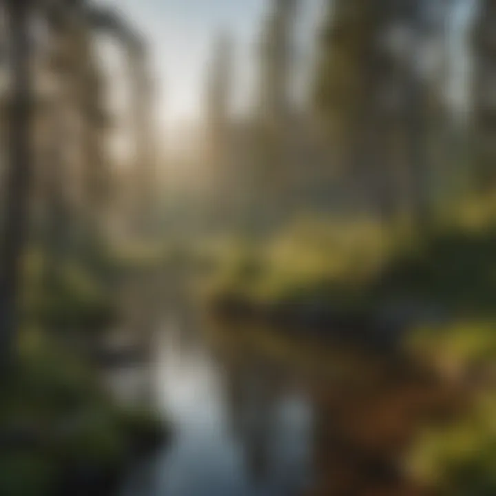 Ecological Richness of Boundary Waters Rich biodiversity in the Boundary Waters ecosystem with various flora and fauna